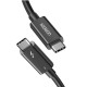 Ugreen Cable Thunderbolt 3 40Gbps / USB-C de 50cm en color negro 100W  5K