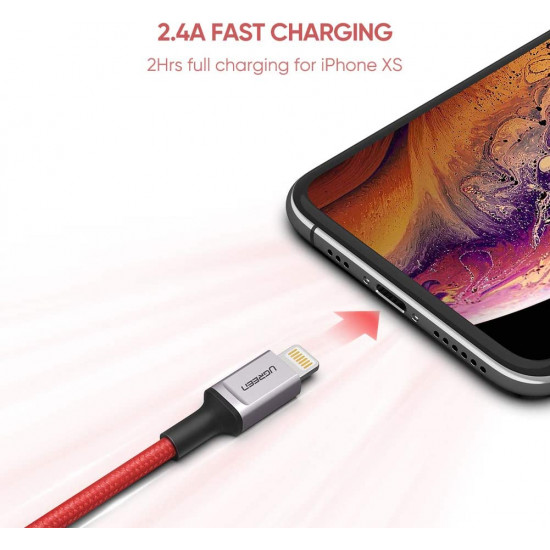 Ugreen MFI Cable Lightning para iPhone y iPad 1Mt