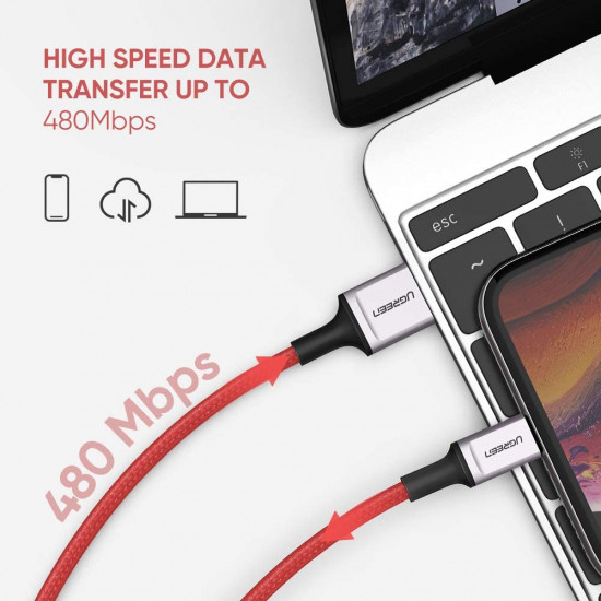 Ugreen MFI Cable Lightning para iPhone y iPad 1Mt