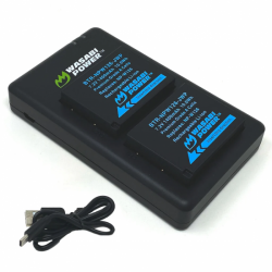 Wasabi Kit 2 NP-W126 Batería para Fujifilm y cargador