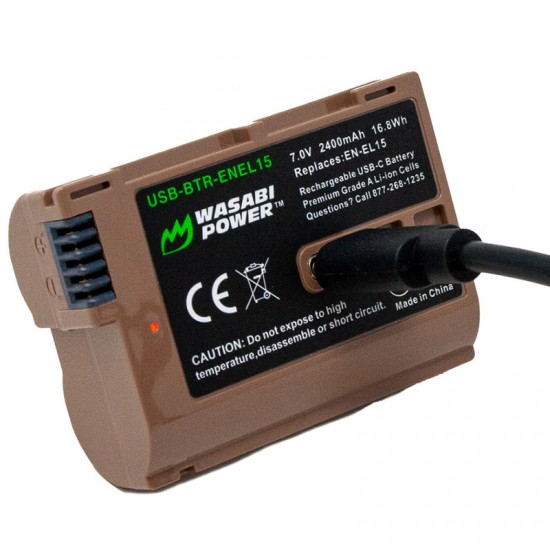 Wasabi USB ENEL15 Batería para Nikon Camera 