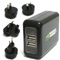 Wasabi Dual Power de pared con salida USB 3.1A 