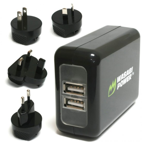 Wasabi Dual Power de pared con salida USB 3.1A 