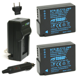 Wasabi BP-DC12 Pack 2 Baterias Leica y cargador