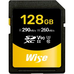 Wise SD-N128 SDXC 128GB V90 8K UHS-II U3 Lectura 290MB/s / 260MB/s