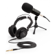 Zoom ZDM-1PMP Podcast Kit auriculares, paraviento y soporte de mesa